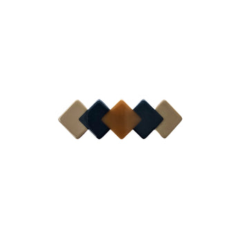 Edbrook Barrette Clip Grey, Rust, Beige